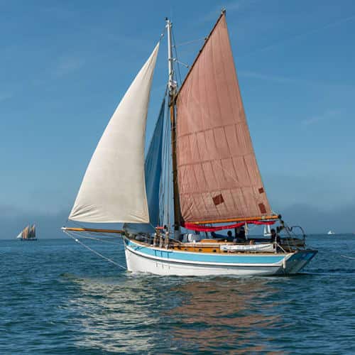 Le voilier Babar sous voiles