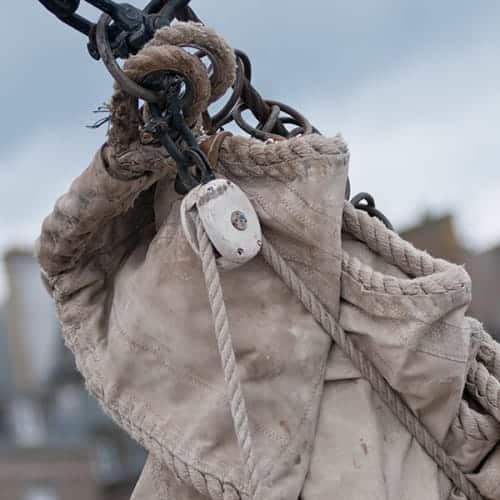 Détail d'une voile