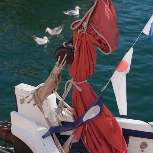 Voile de vieux gréement