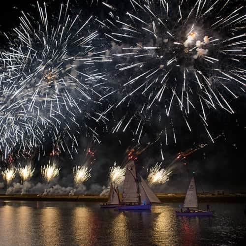 Spectacle pyrotechnique