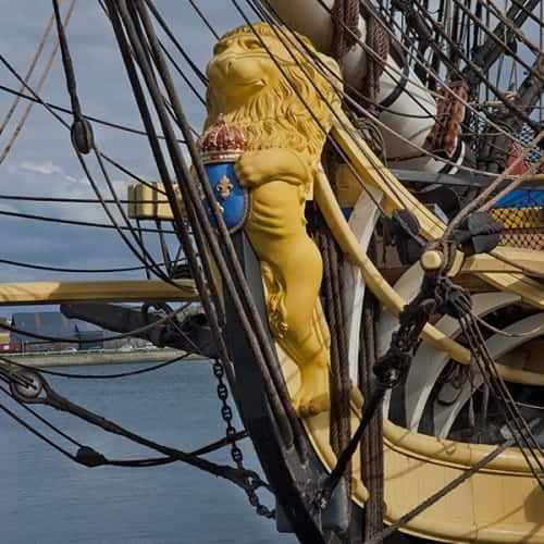 Proue de l'Hermione