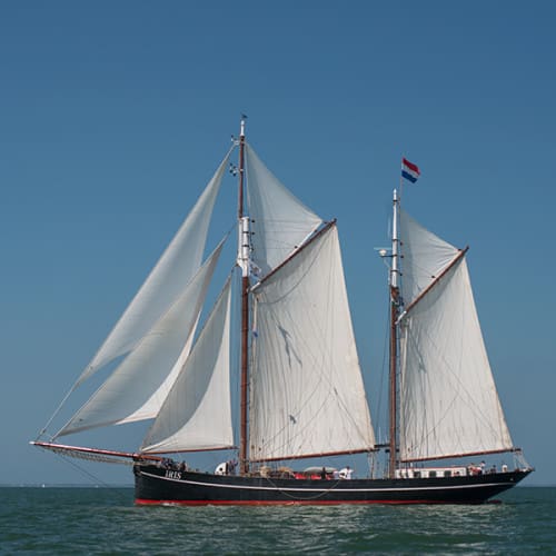 Le ketch Iris, voilier hollandais