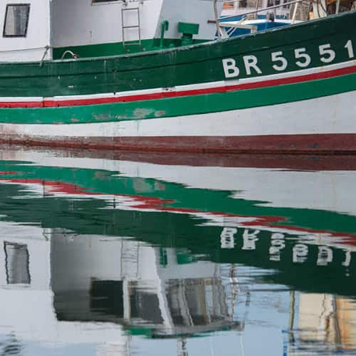 Reflets dans le port de Brest