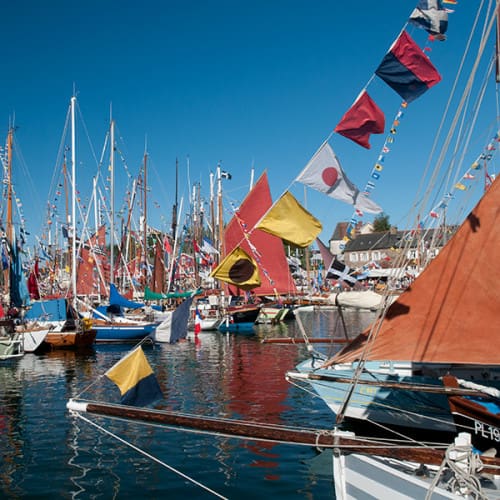 Affluence dans le port de Paimpol