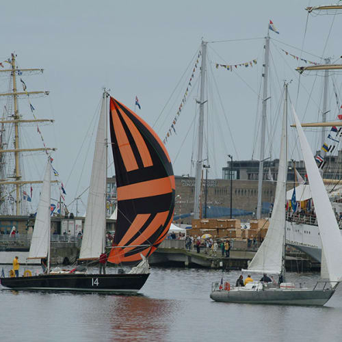 Deux des Pen Duick d'Eric Tabarly