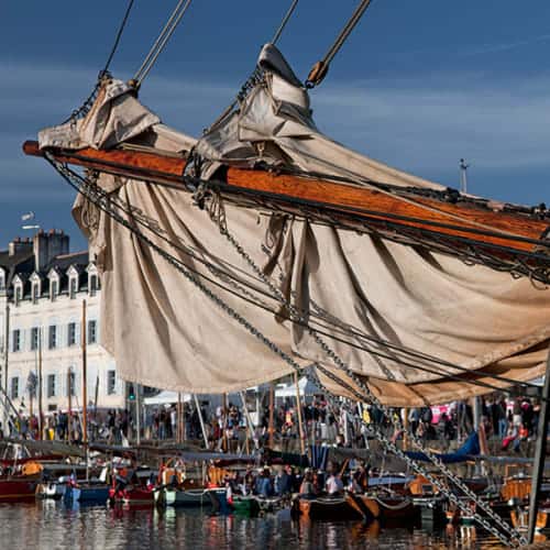Voiles de grand voilier