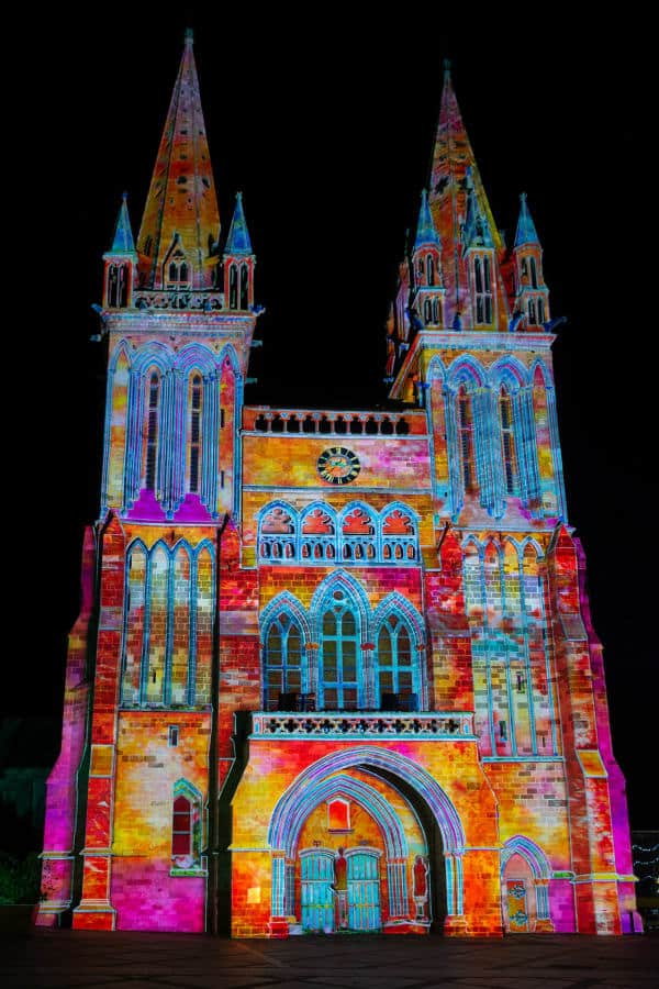 Cathédrale illuminée