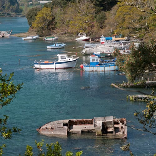 Bateaux sur le Goyen