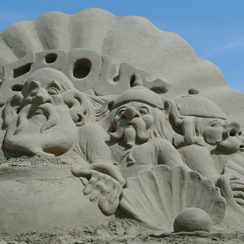 Sculpture sur sable à Erquy