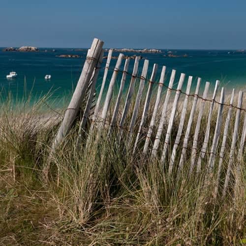 Barrière naturelle en bord de mer
