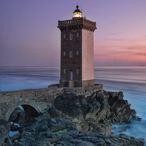 Lumière rosée de fin de journée