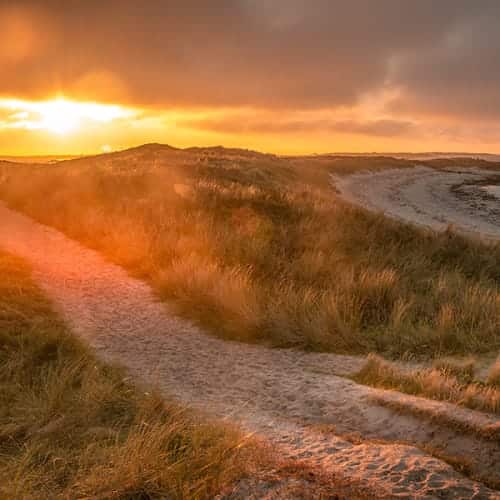 Le soleil se couche