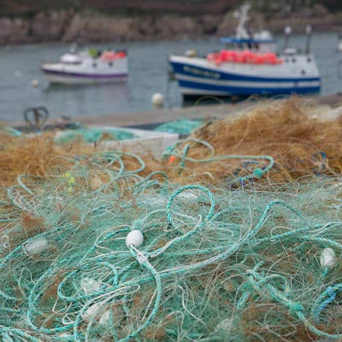 Images de filet de pêche - Bretagne