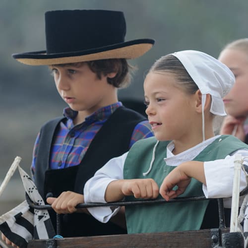 Enfants costumés au Pouldu