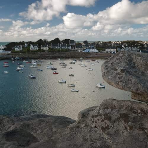 Vue sur le port de Portsall