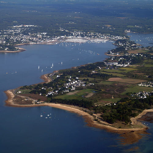 Vue aérienne de Saint-Philibert et La Trinité
