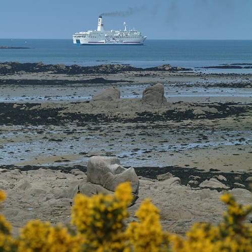 Départ du ferry à Roscoff