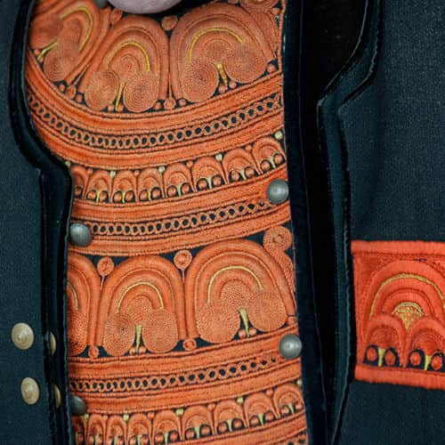 Gilet bigouden orange