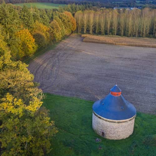 Pigeonnier vu du ciel