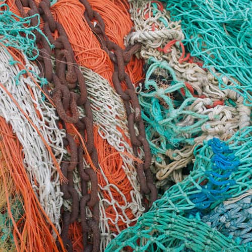Détail de chalut de pêche