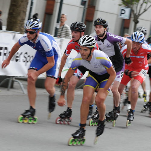 Compétiteurs en roller